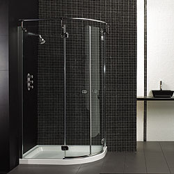 Showers & Taps / Shower Doors - Offset Quad